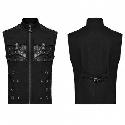 Black Punk Personalized Vest