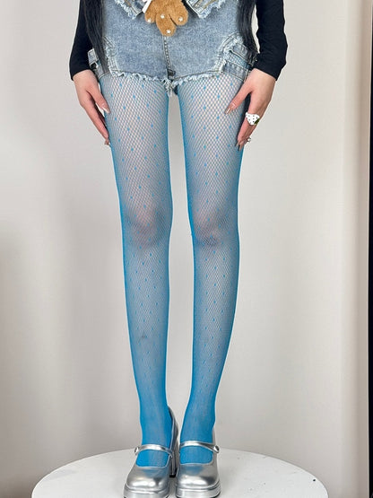 7 Color Options Y2K Polka-dot Pattern Tights