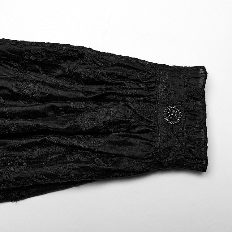 Goth Men's Embroidered Shirt