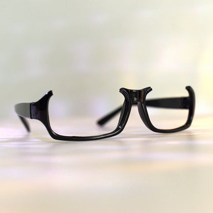 Black Cyberpunk Semi-rimless Glasses Lensless Eyeglasses Frame