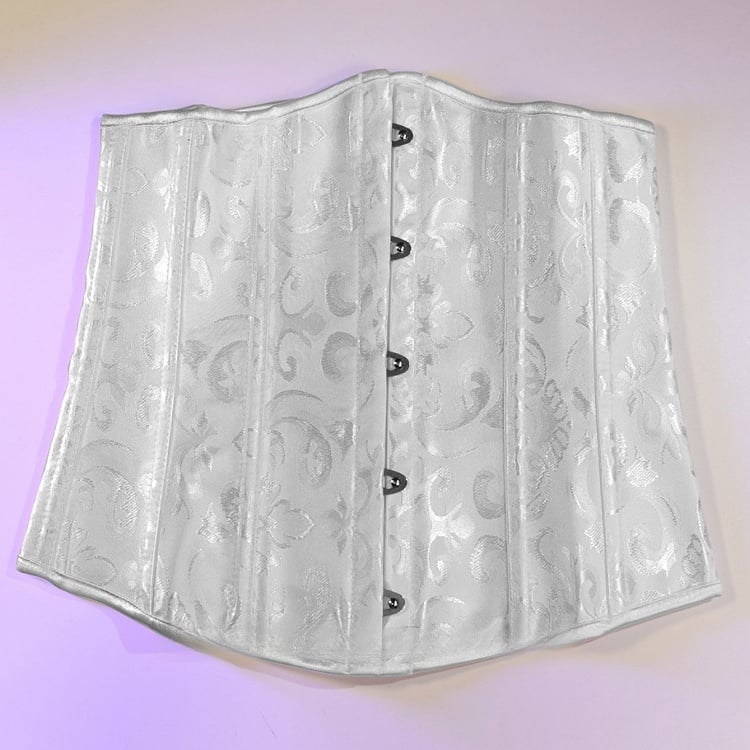 Black/White Cyberpunk Waist Corset Belt