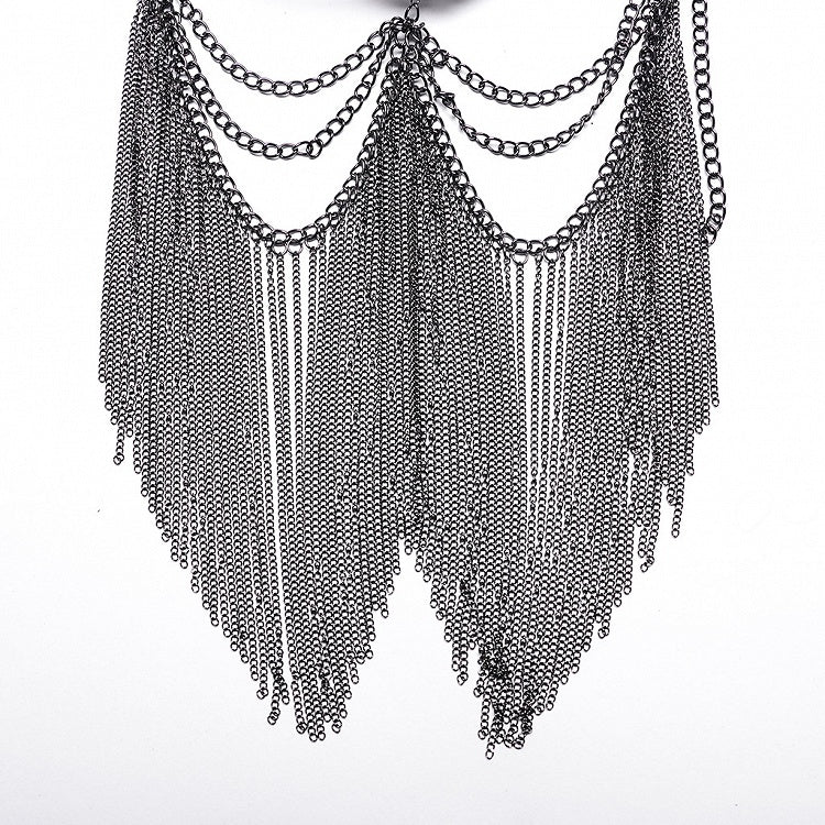 Black Punk Chain Mask