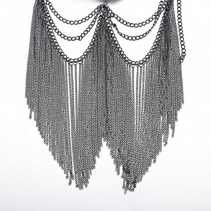 Black Punk Chain Mask