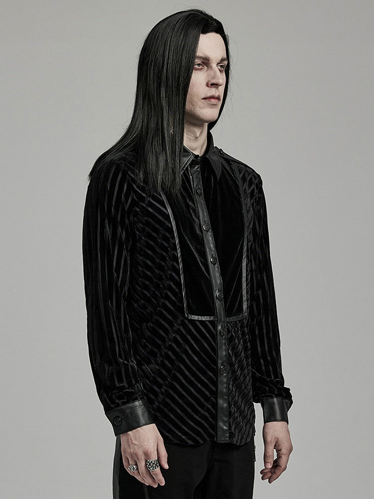 Black Military Men's Shirt