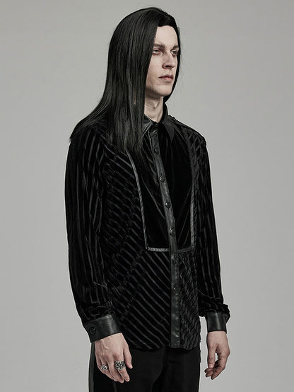 Black Military Men's Shirt