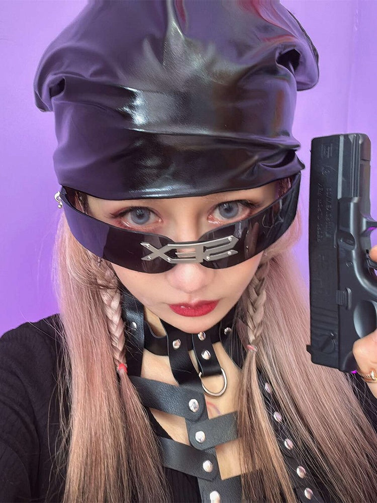 Silver/Pink/Gold/Polished Black Headscarf