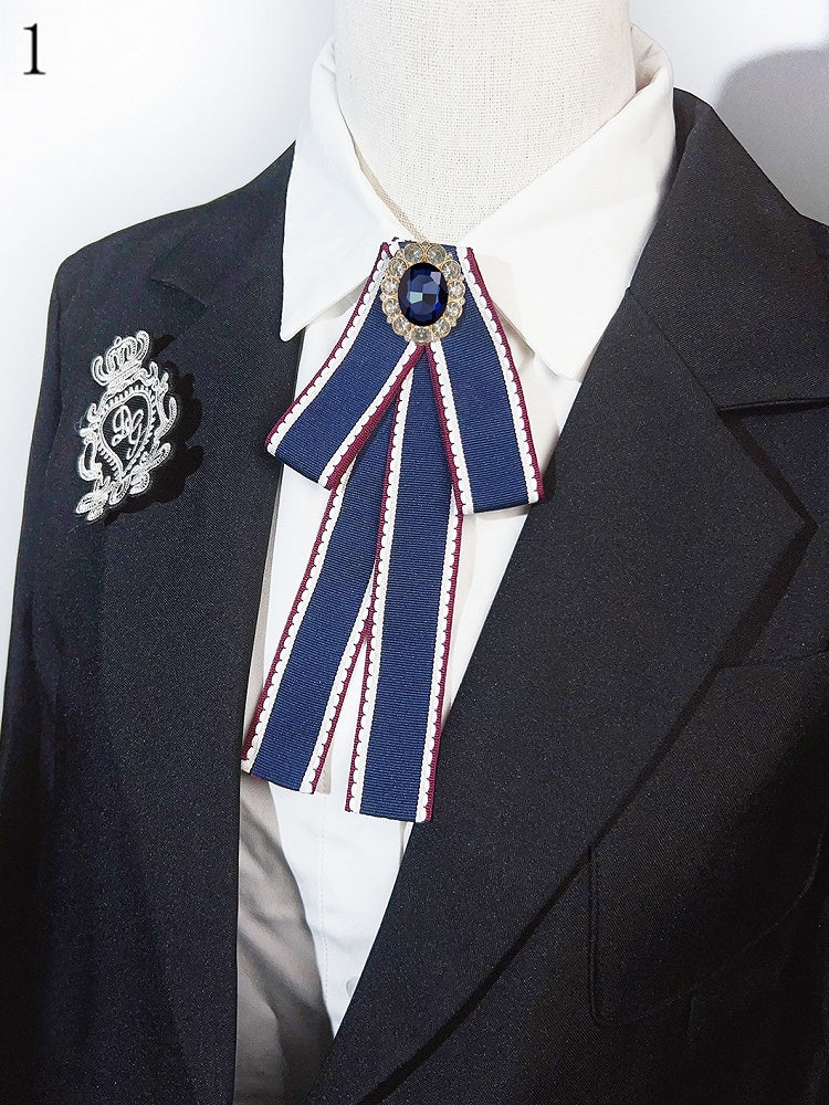 4 Options Rhinestone Decorated Bow Tie