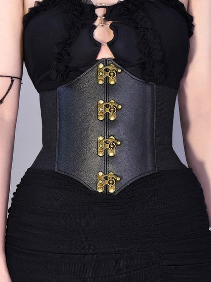 Steampunk Black Gothic Corset Belt