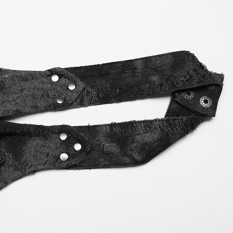 Dark Gray Punk Halter Vest