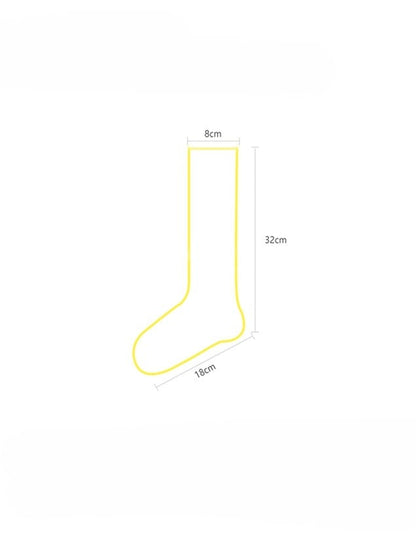 Gray/White/Black Hollow-out Knitted Leg Warmers