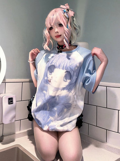 Blue Graphic T-shirt