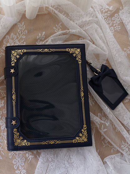 Magic Book Ita Crossbody Bag Black/Blue/Red/Pink/Yellow/Green/Purple 8 Color Options Itabag