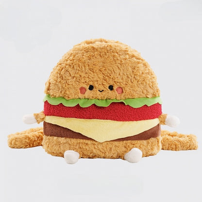 Yellow Cute Plush Hamburger Backpack