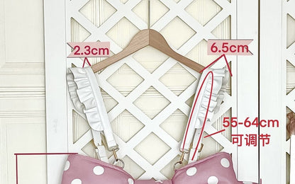 Ready to Ship - Big Bowknot Design Bag PU Straps