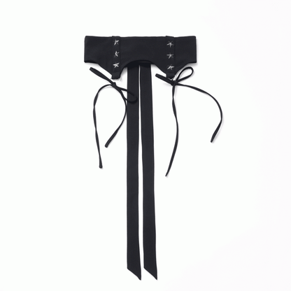 Dusty Blue/Black Star Stud Details Corset Belt