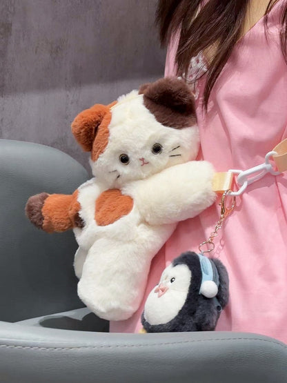 Cute Kitty White 23cm/30cm/42cm Plush Backpack/Crossbody