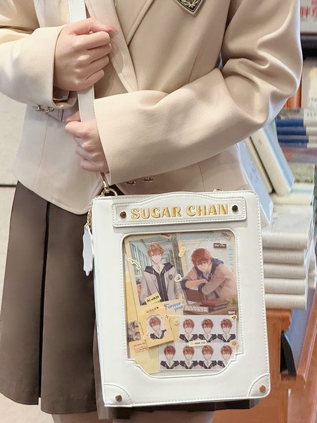 White Letter Decorated Ita Bag