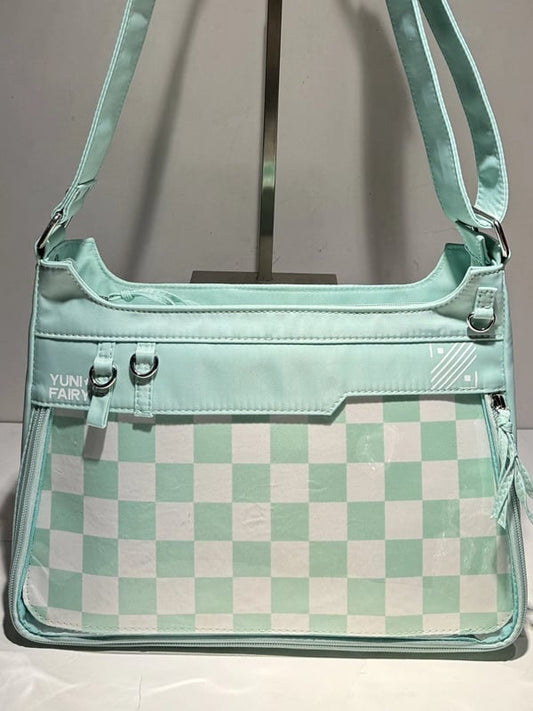 Green Unisex Nylon Ita Bag - Comes with Adjustable Strap & Large Capacity