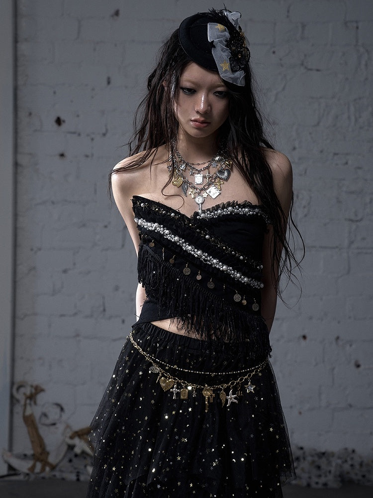 6 Options Punk Cross Charm Necklace/Waist Chain