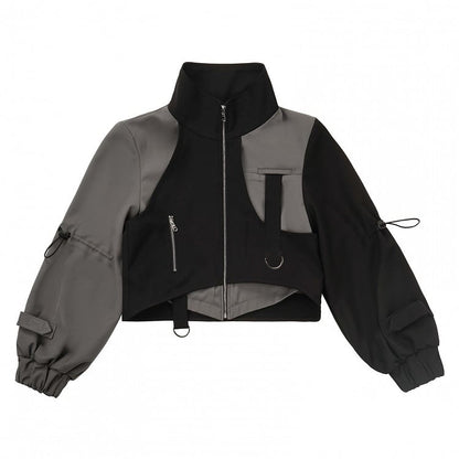 Black and Gray Techwear Jacket