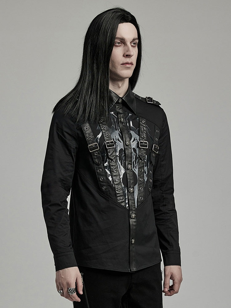 Punk Handsome Printed Shirt