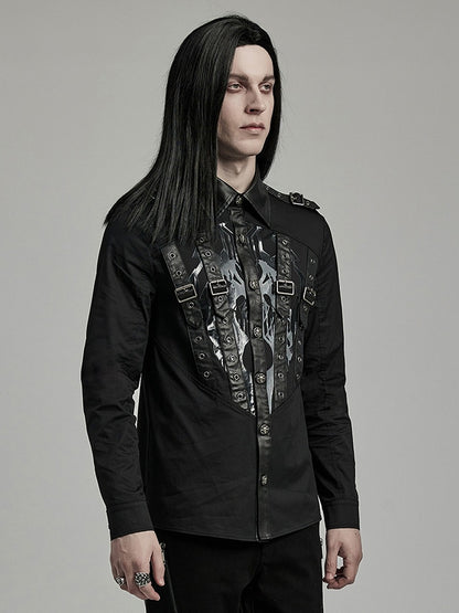 Punk Handsome Printed Shirt