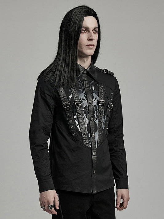 Punk Handsome Printed Shirt