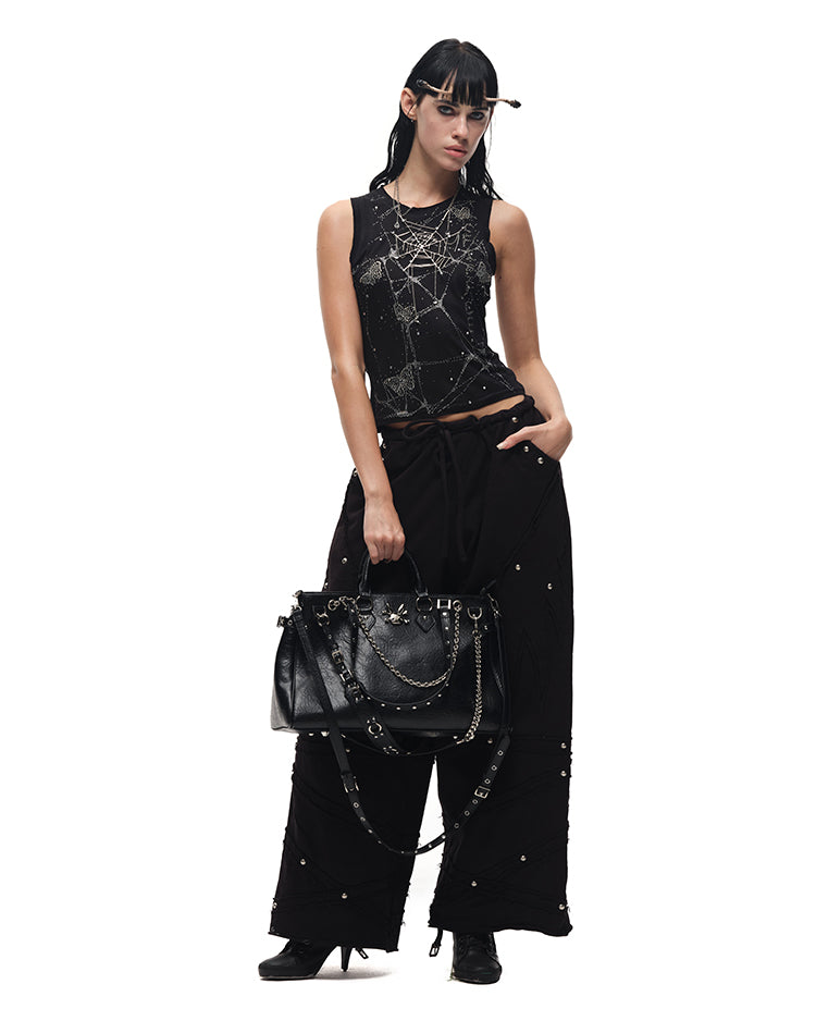 Dripping Spider Web Necklace