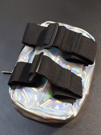 Silver/Black Cyberpunk Leg Bag