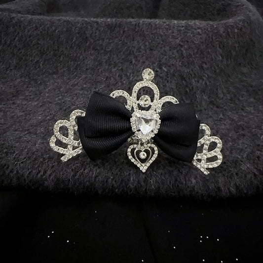 5-Color Japanese Cute Princess Crown Hair Comb | Full Rhinestone Bridal Birthday Hair Accessory