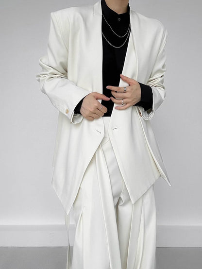 Ouji Lolita Apricot Wide-Leg Pants with Side Ribbons & Two-Button Fly