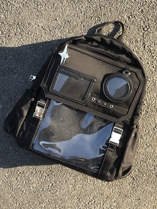 Black Stars Large Capacity Ita Backpack