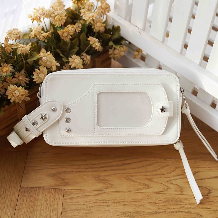 White Star Stud Detail Ita Bag