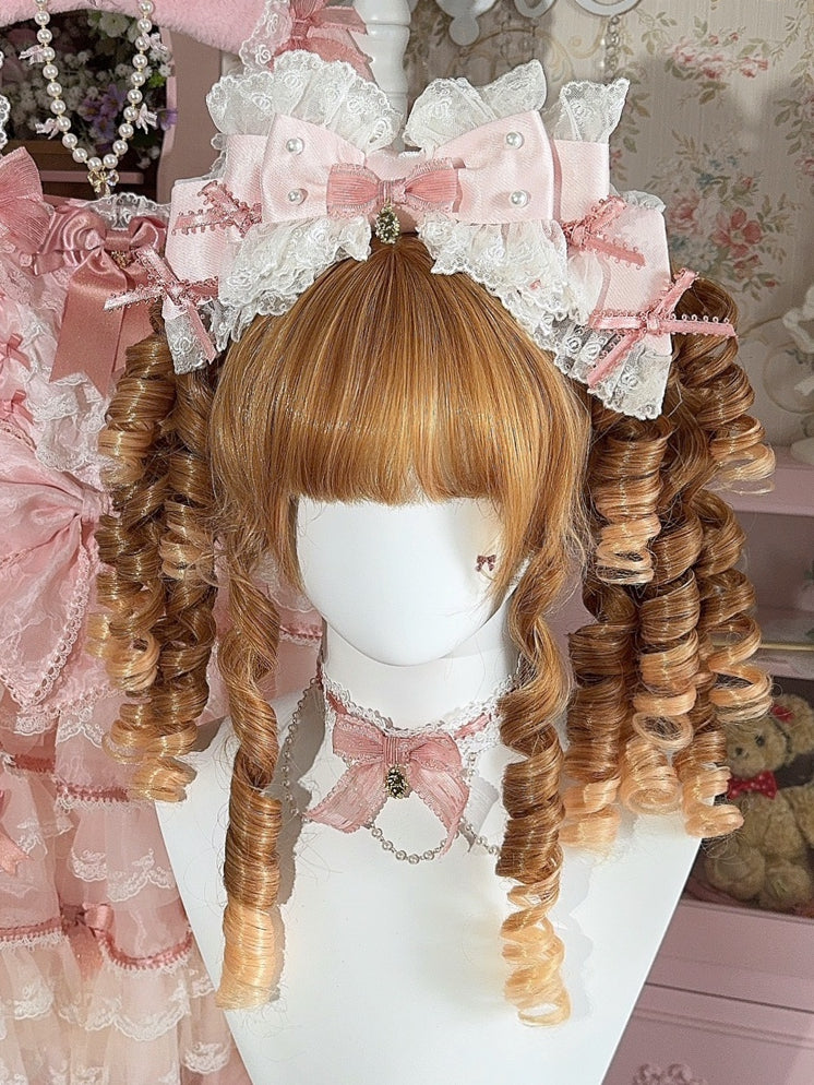 3 Color Options Beaded Decorated Lace Trim Bowknot KC