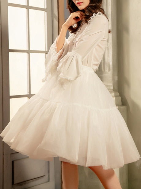 White 60cm Three Layers A-line Petticoat