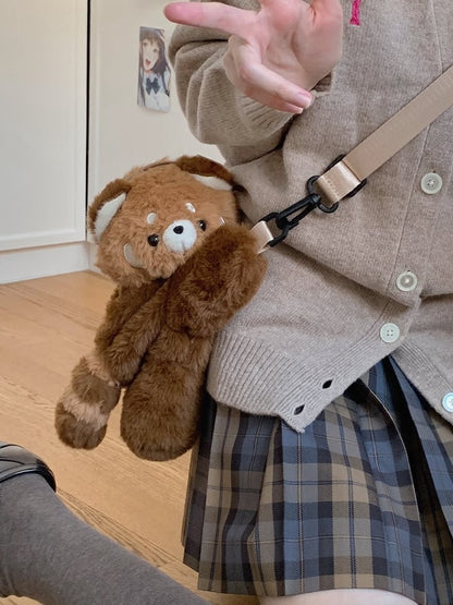 Cute Red Panda Brown 23cm/28cm/40cm Plush Backpack/Crossbody