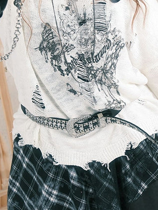 Plus Size 130CM Black PU Belt with Studded Accents