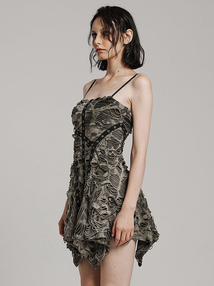 Black Coffee Wasteland Punk Slip Dress