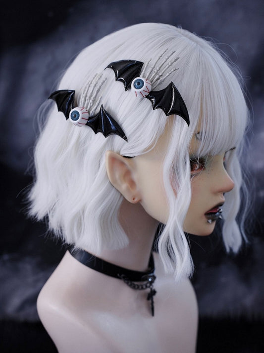 Eyeball Skeleton Hand Bat Wings Hairclips