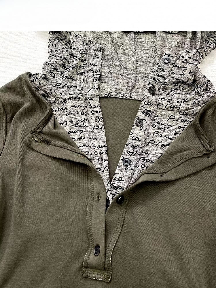 Army Green Wasteland Punk Two-piece Hoodie Top