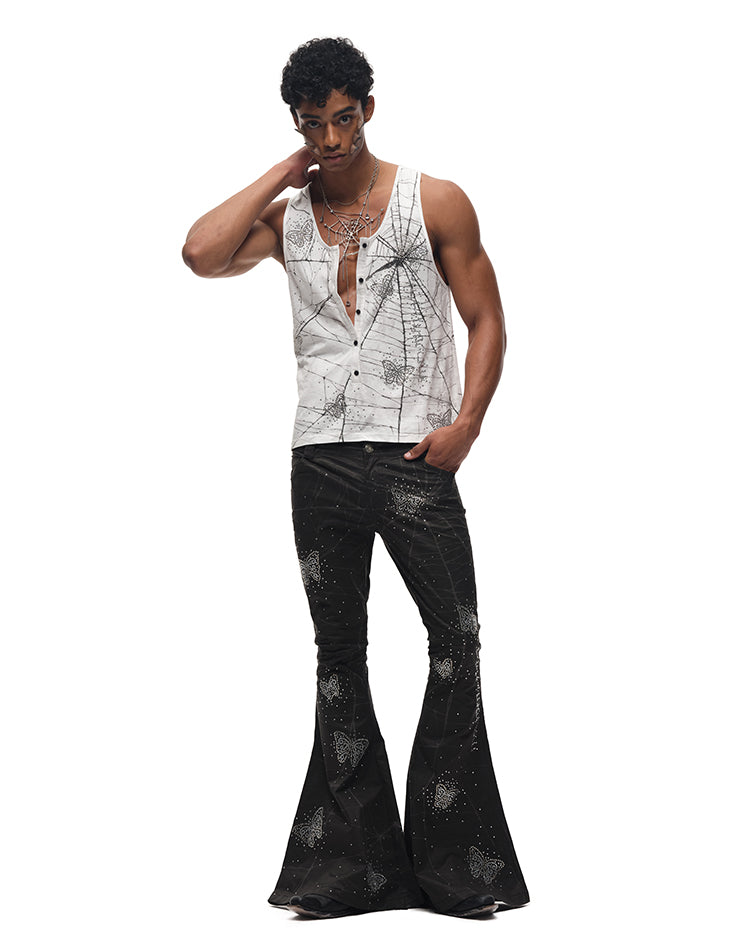 Dripping Spider Web Necklace