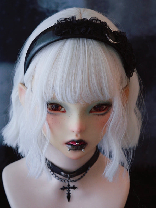 Black Lace Trim With Heart Design KC