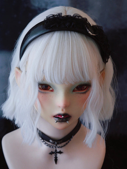 Black Lace Trim With Heart Design KC