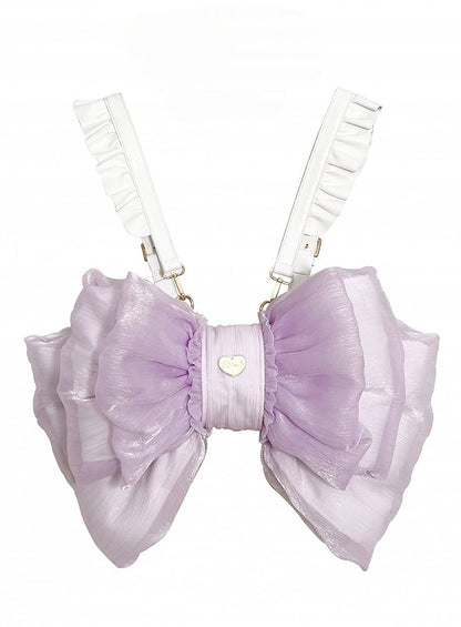 Purple Big Bow Backpack
