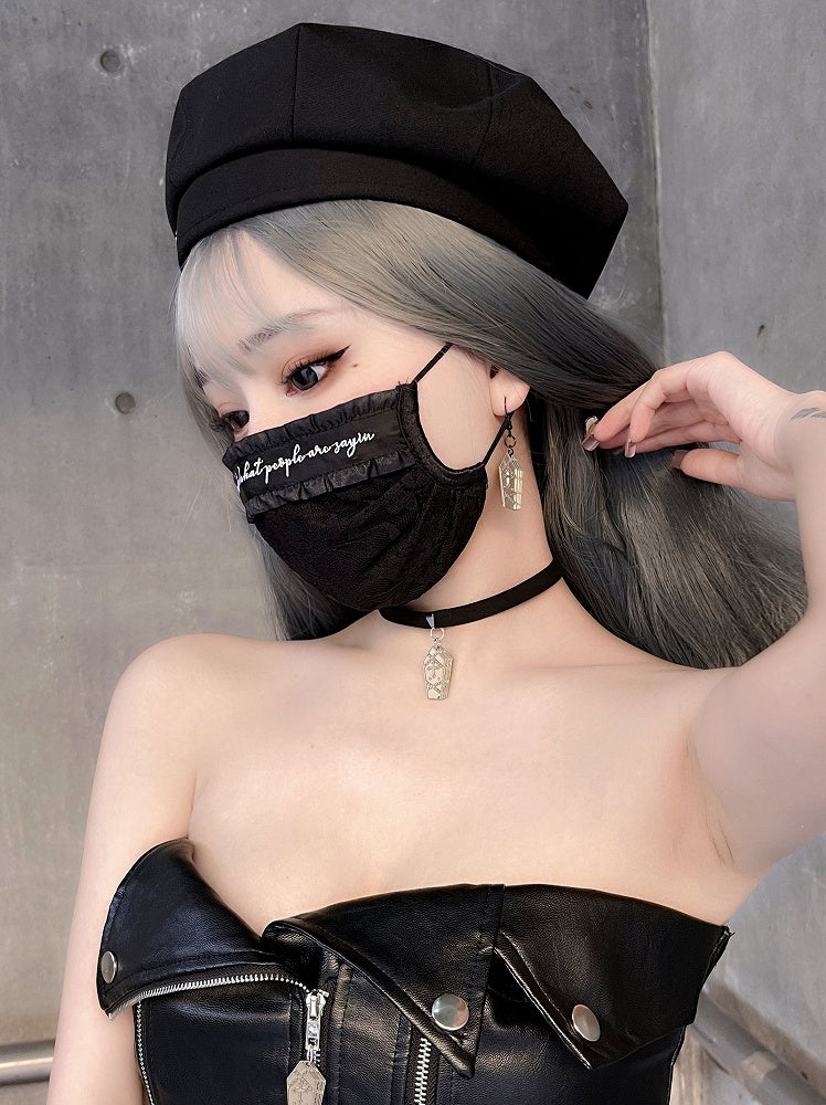 Metal Dragon Decorated Black Beret