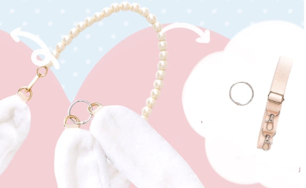 Candy Rabbit Plush Rabbit-Shaped Crossbody