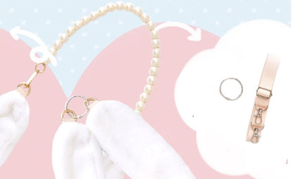 Candy Rabbit Plush Rabbit-Shaped Crossbody