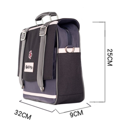 Black and Pink 3 Ways JK Uniform Satchel Bag Bunny Island Sakura Japanese High School Backpack