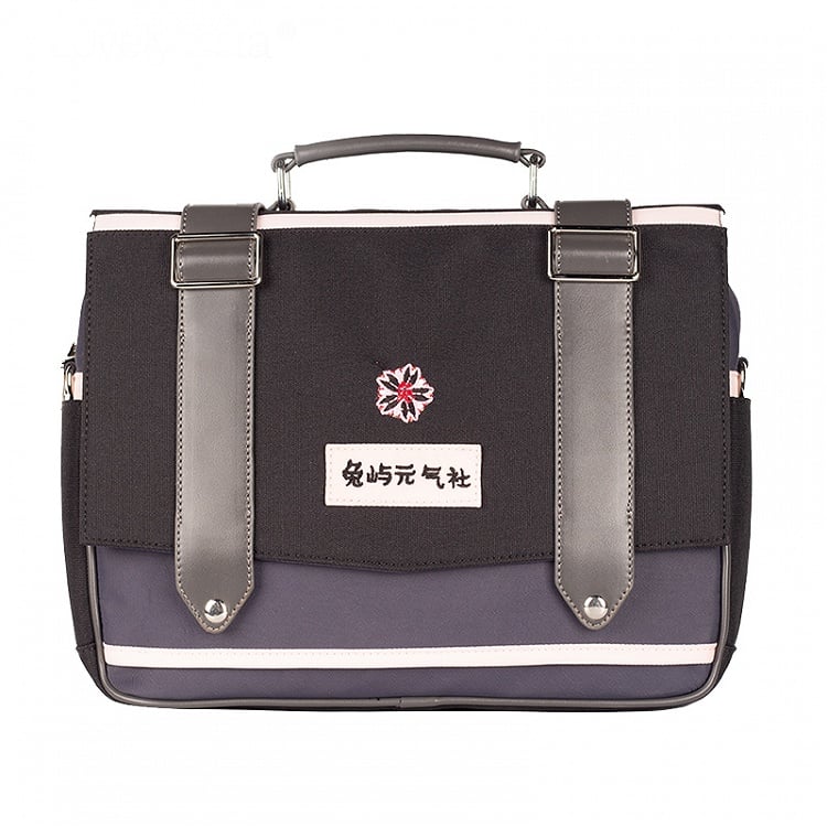 Black and Pink 3 Ways JK Uniform Satchel Bag Bunny Island Sakura Japanese High School Backpack