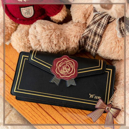 Fold-over Flap Letter from Rose Shoulder Bag